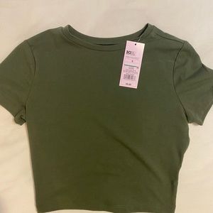 Olive Green crop top size small